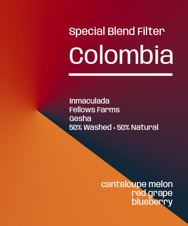 Colombia Inmaculada Fellows Farms Gesha - Rare/Exclusive Blend