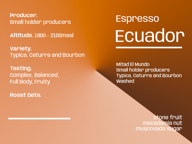 Ecuador Mitad El Mundo - Espresso