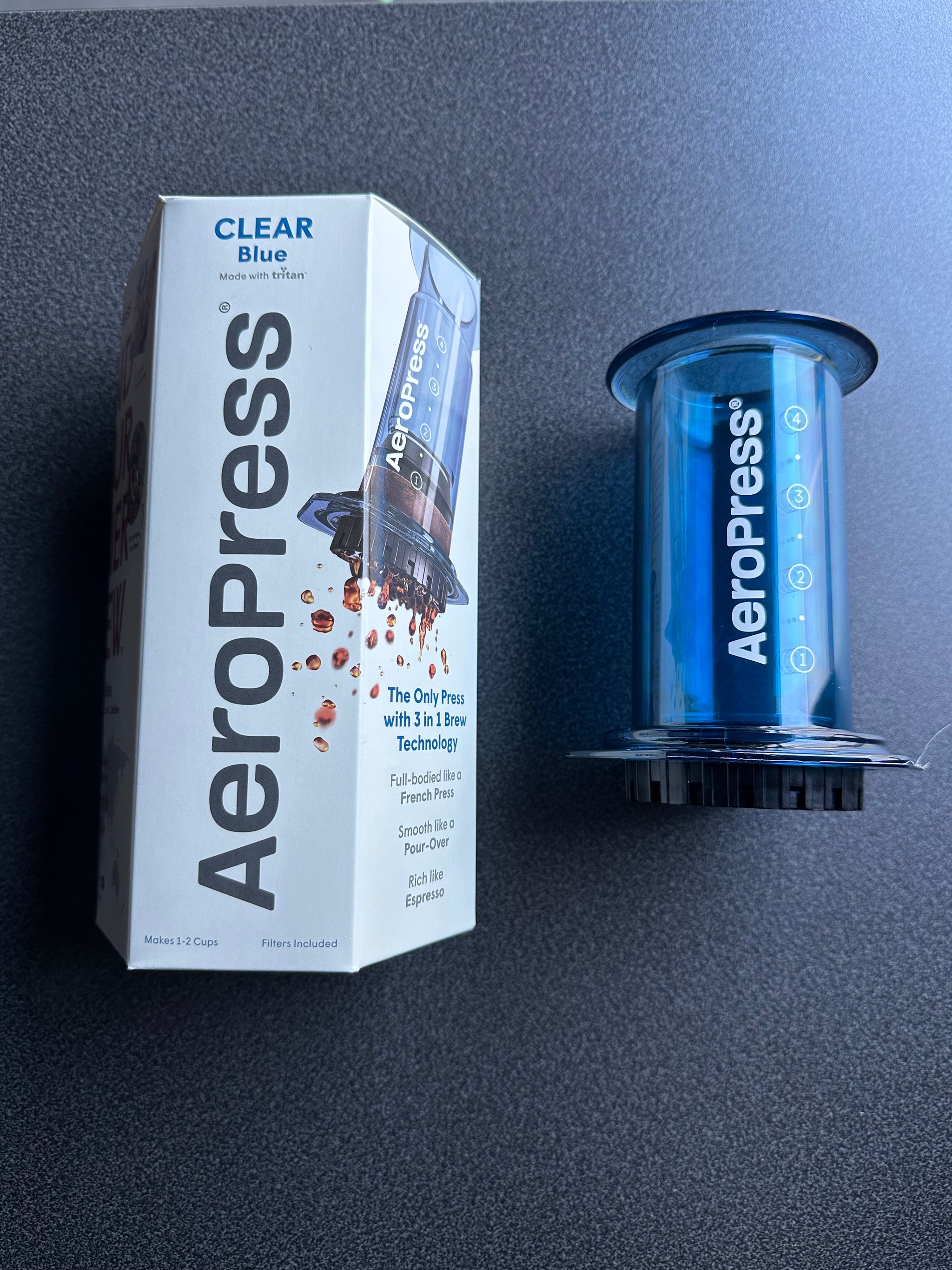 AeroPress Clear - Blue – Lucid Coffee Roasters